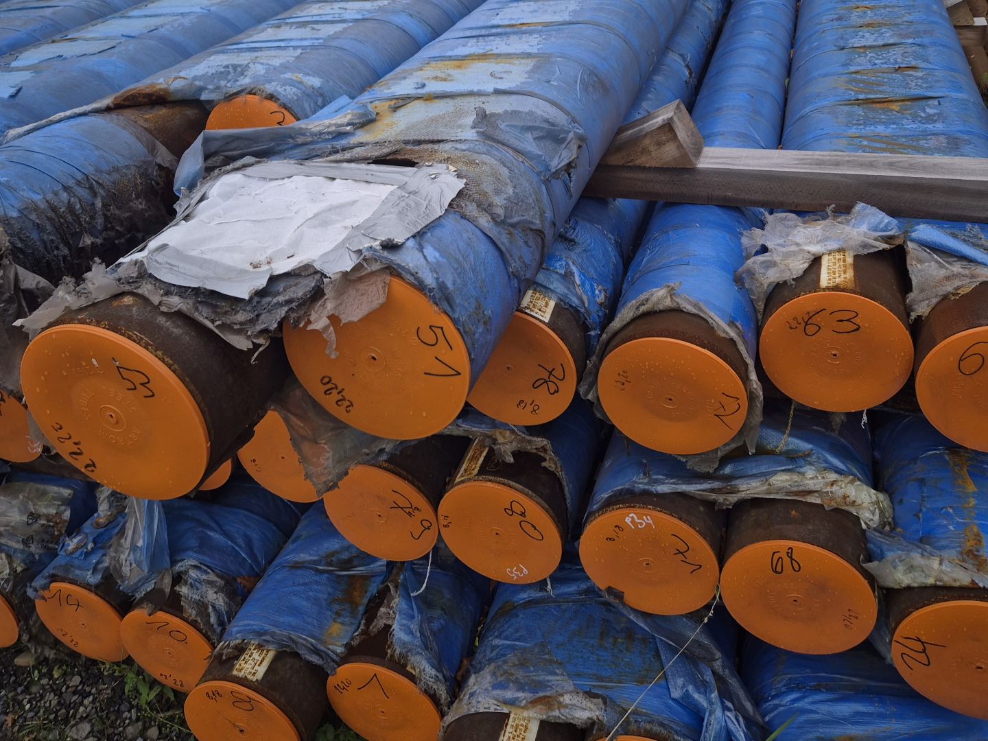 Nahtlose Stahlrohre – DN 100 / DN 150 / DN 200 – roh, unbeschichtet